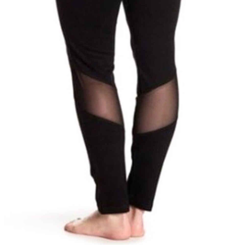 Sheer Mesh Leggings Plus Size
